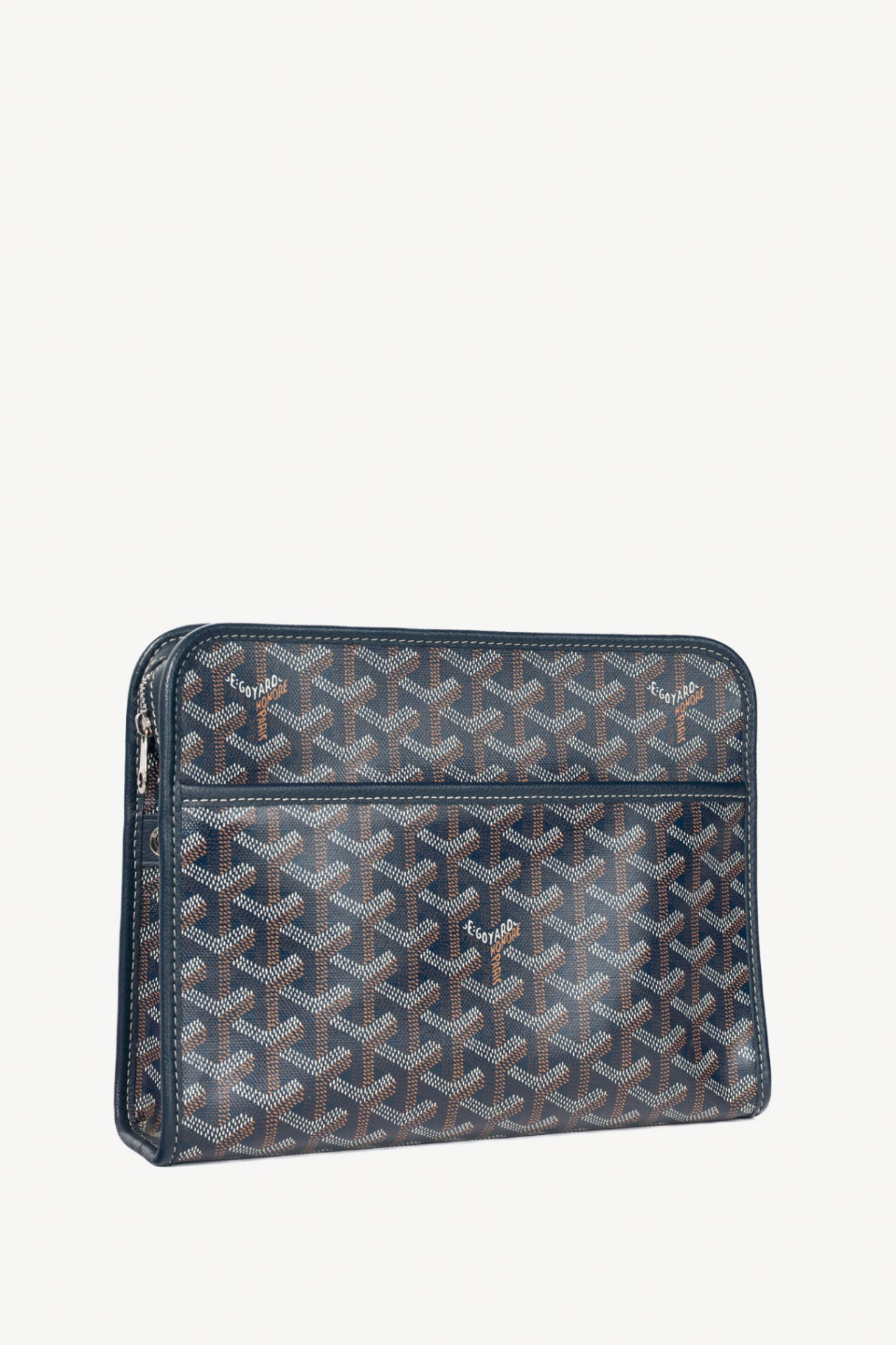 Goyard Jouvence MM Navy Goyardine Canvas Toiletry Bag