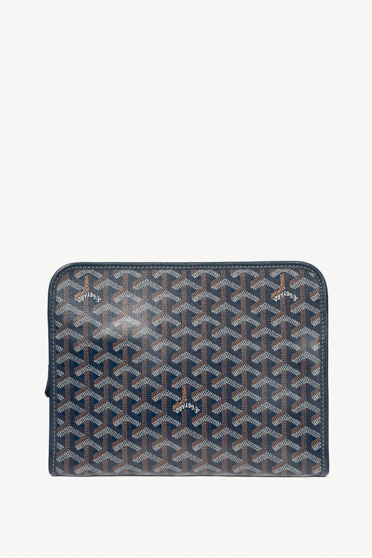 Goyard Jouvence MM Navy Goyardine Canvas Toiletry Bag