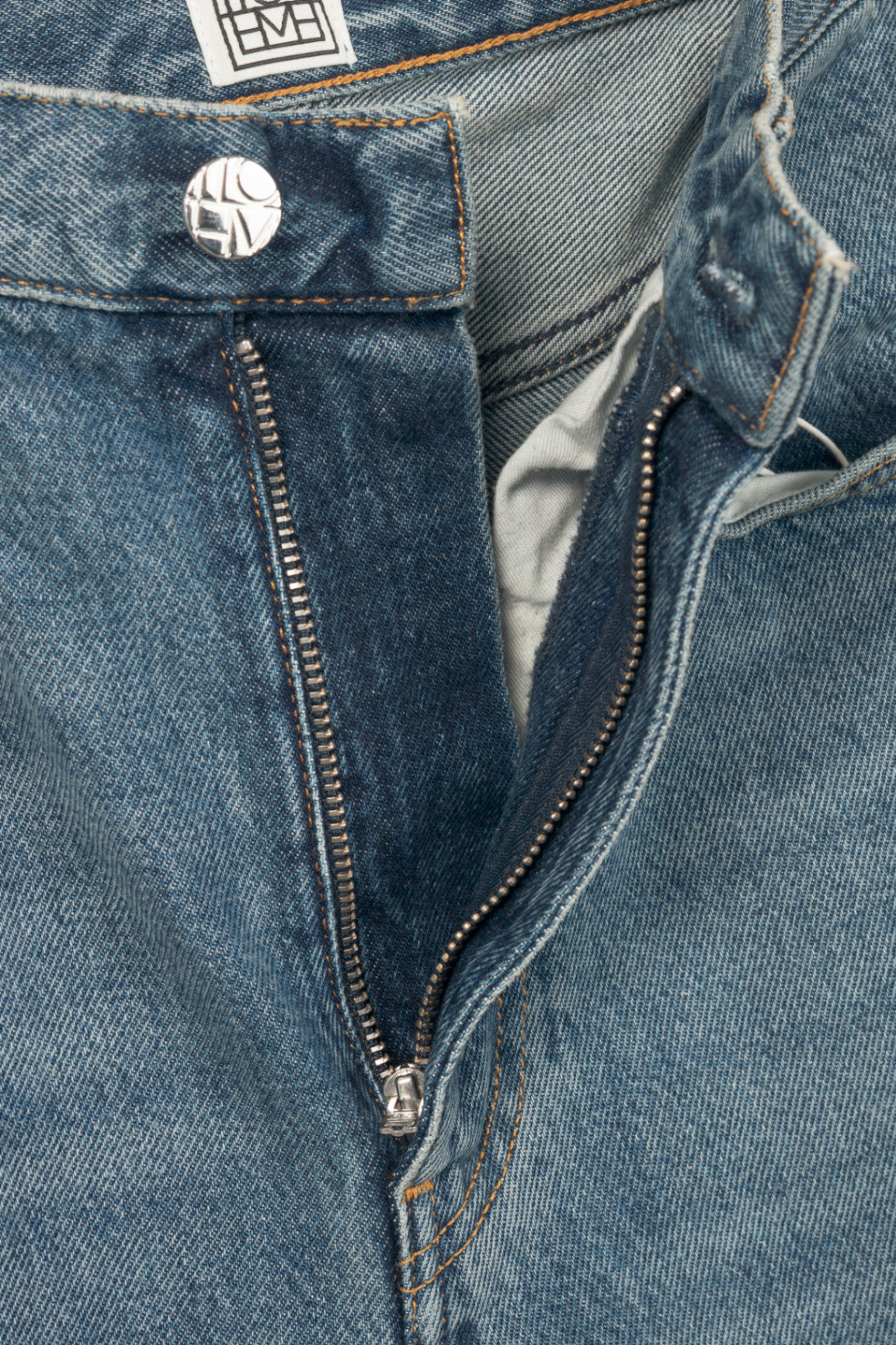 Toteme Vintage Wash Regular Fit Slim Straight High-Waist Jeans
