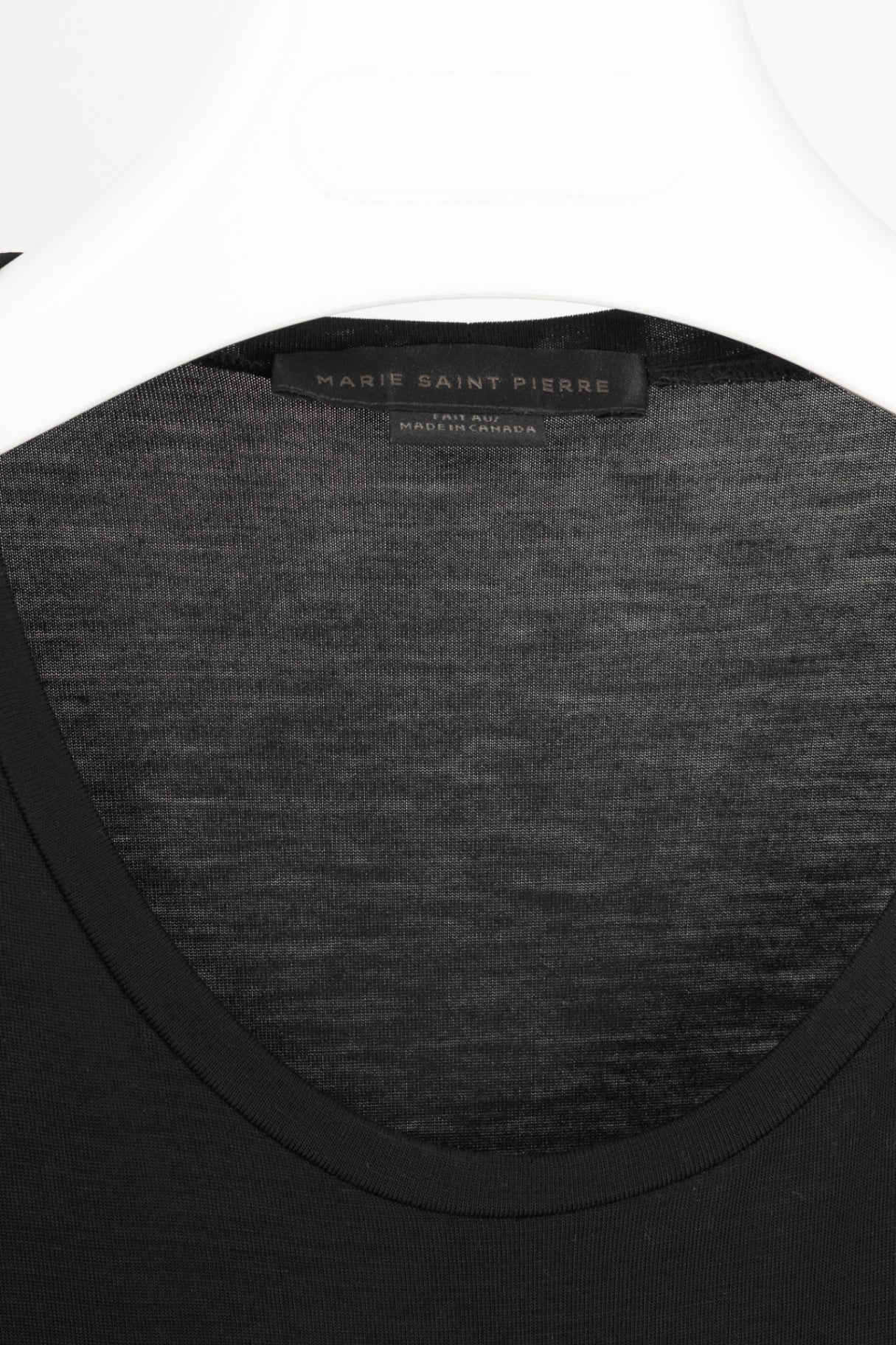 Marie Saint Pierre Black Jersey Geometric-Applique T-Shirt