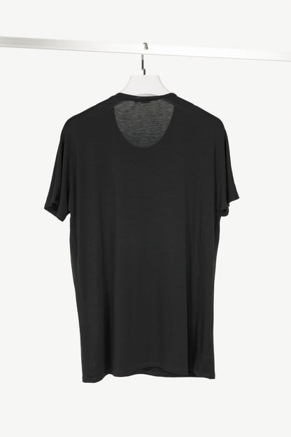Marie Saint Pierre Black Jersey Geometric-Applique T-Shirt