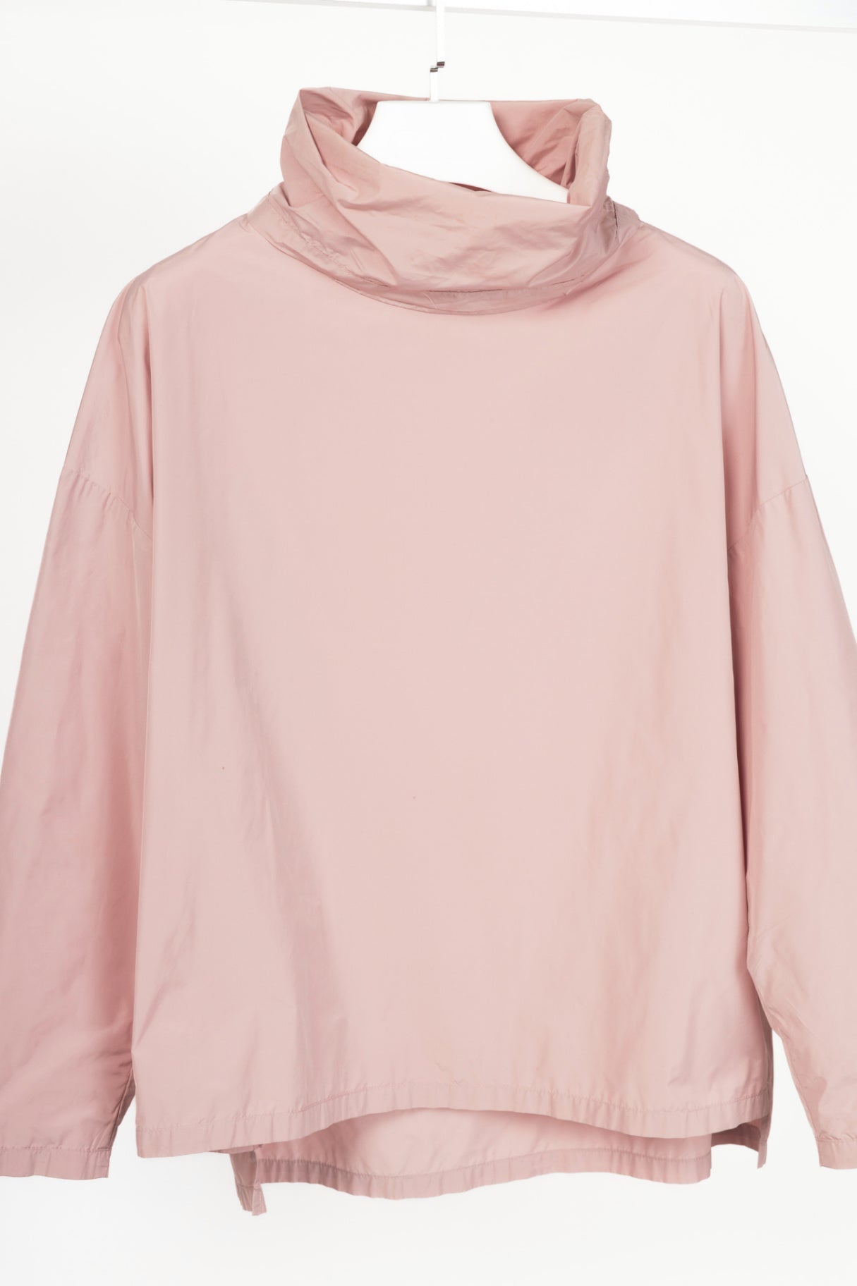 XD Xenia Design Begi Pink Taffeta Cowl-Neck Top