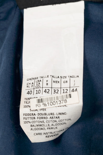 Weekend Max Mara Blue Silk Eye-Print Belted Maxi Dress
