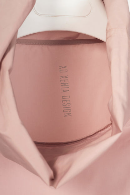 XD Xenia Design Begi Pink Taffeta Cowl-Neck Top