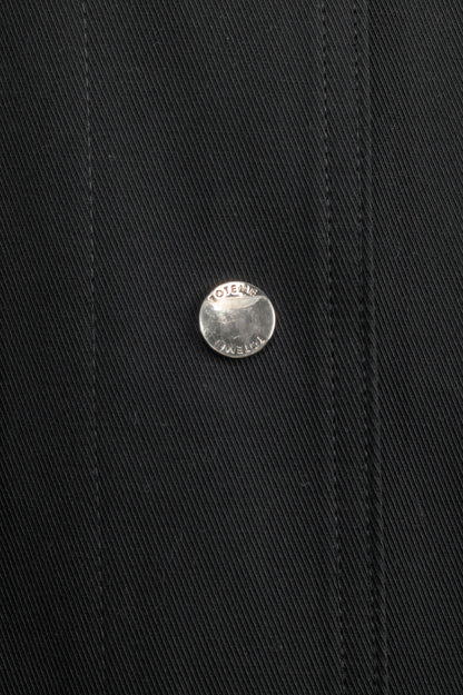 Toteme Black Cotton Twill Overshirt Jacket