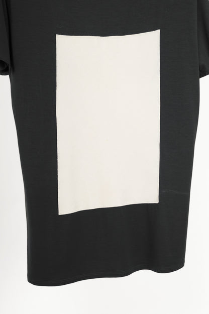 Marie Saint Pierre Black Jersey Geometric-Applique T-Shirt