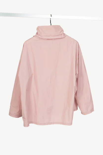 XD Xenia Design Begi Pink Taffeta Cowl-Neck Top