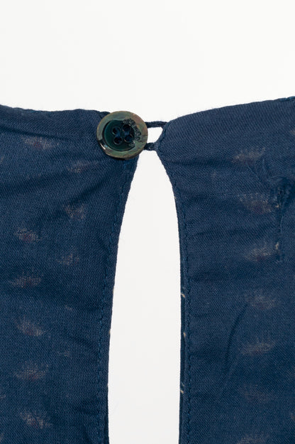 Weekend Max Mara Blue Silk Eye-Print Belted Maxi Dress