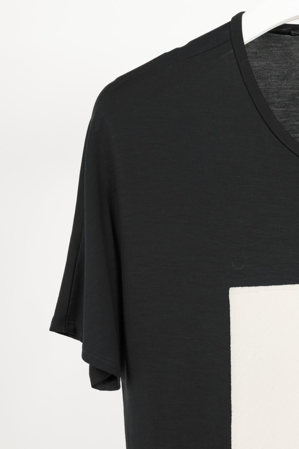 Marie Saint Pierre Black Jersey Geometric-Applique T-Shirt