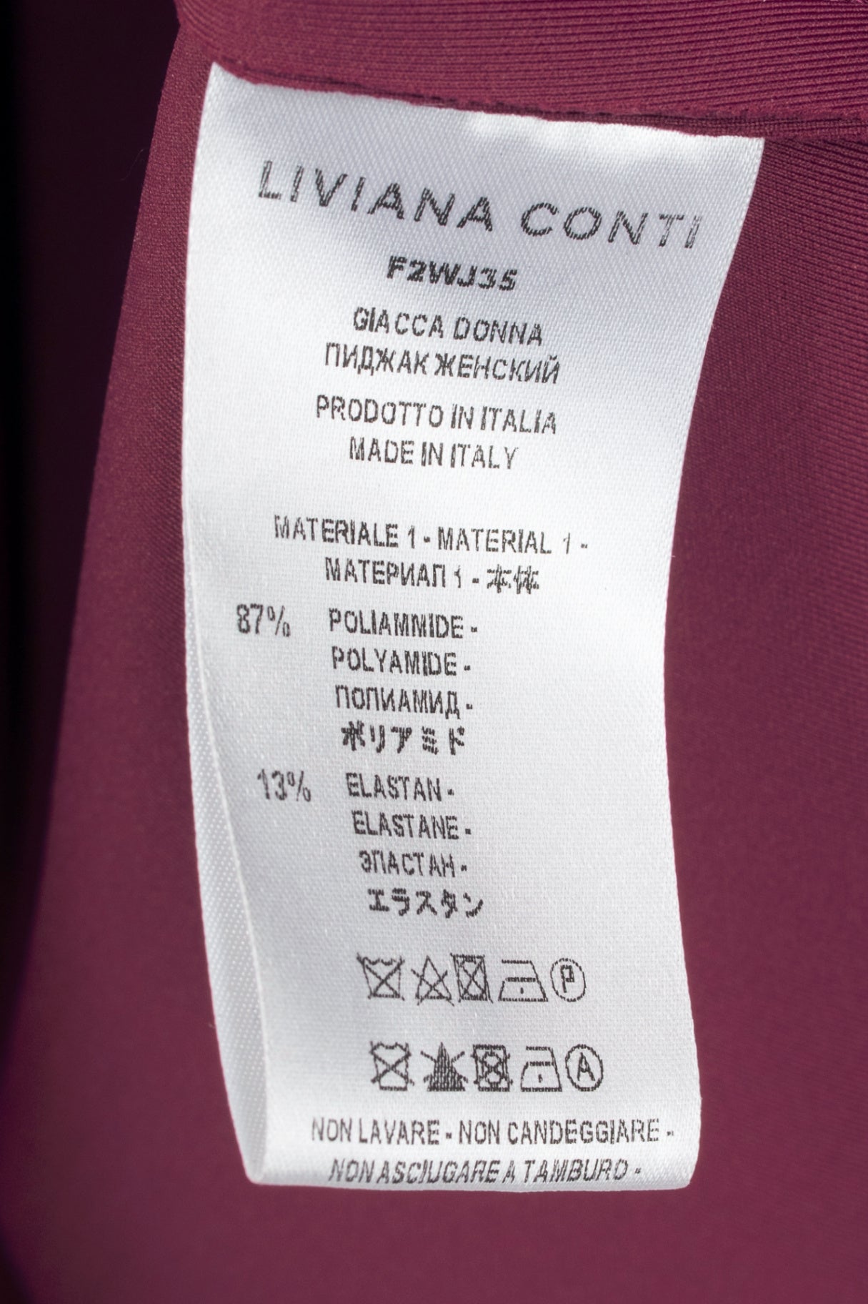 Liviana Conti Plum Neoprene Snap-Closure Shirt Jacket