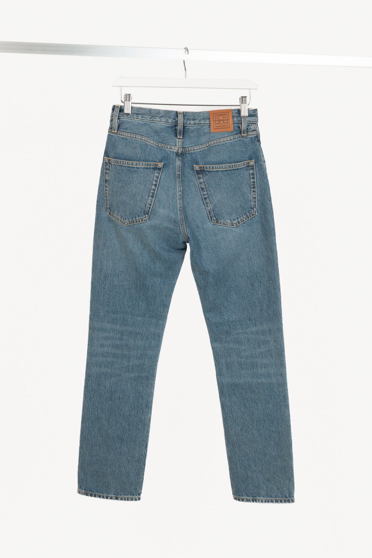 Toteme Vintage Wash Regular Fit Slim Straight High-Waist Jeans