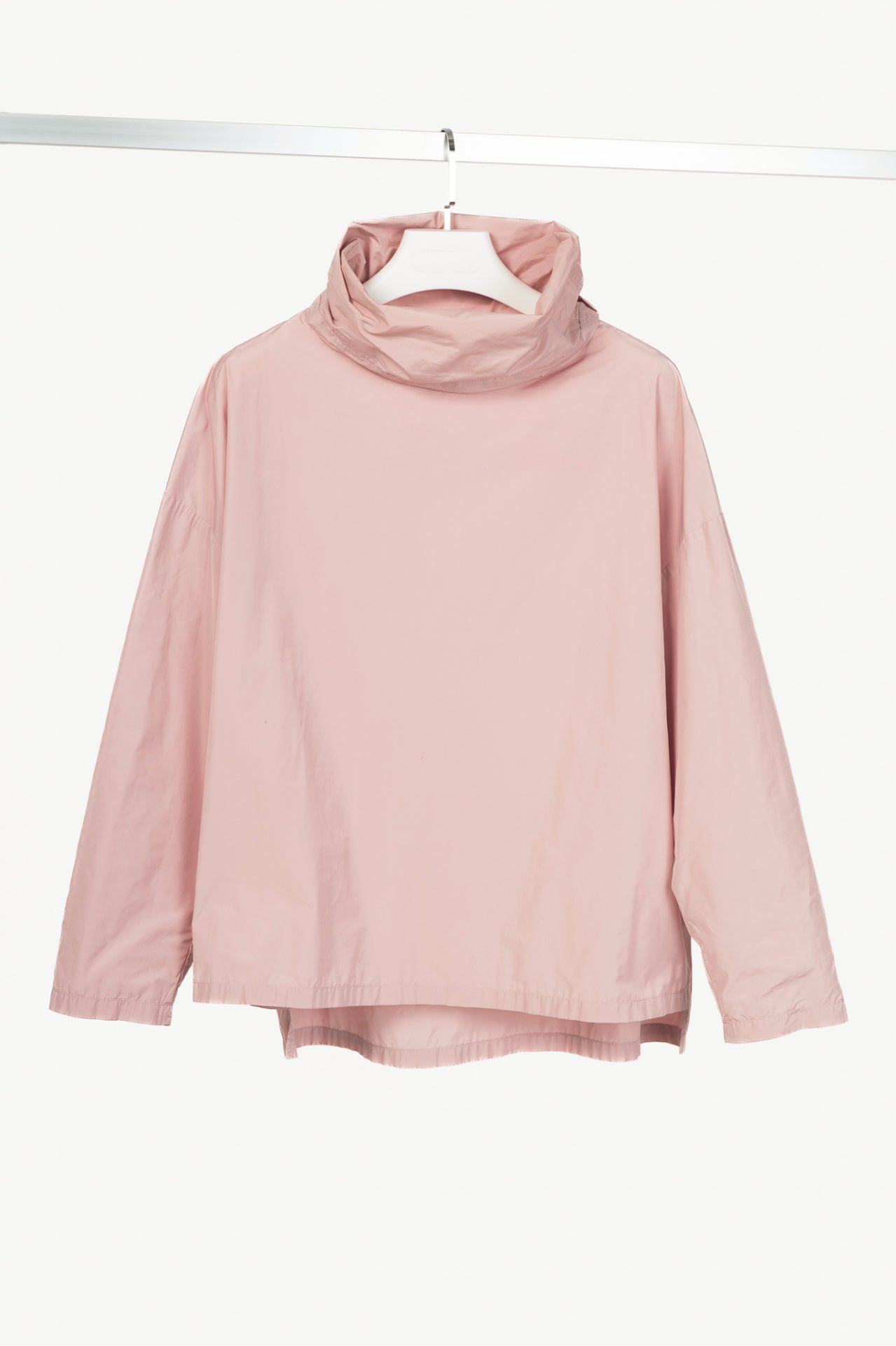 XD Xenia Design Begi Pink Taffeta Cowl-Neck Top