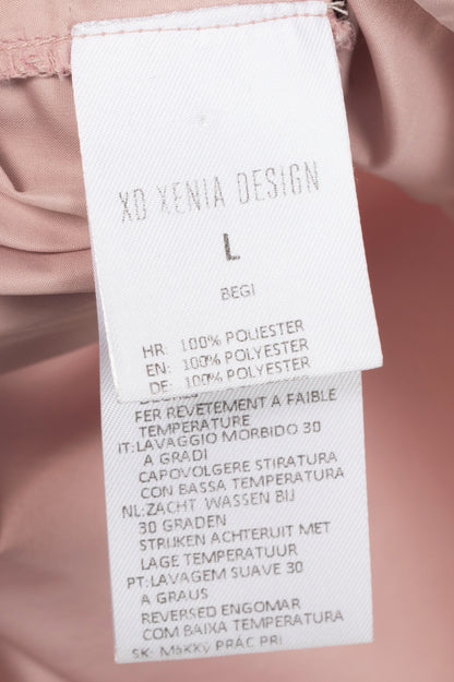 XD Xenia Design Begi Pink Taffeta Cowl-Neck Top