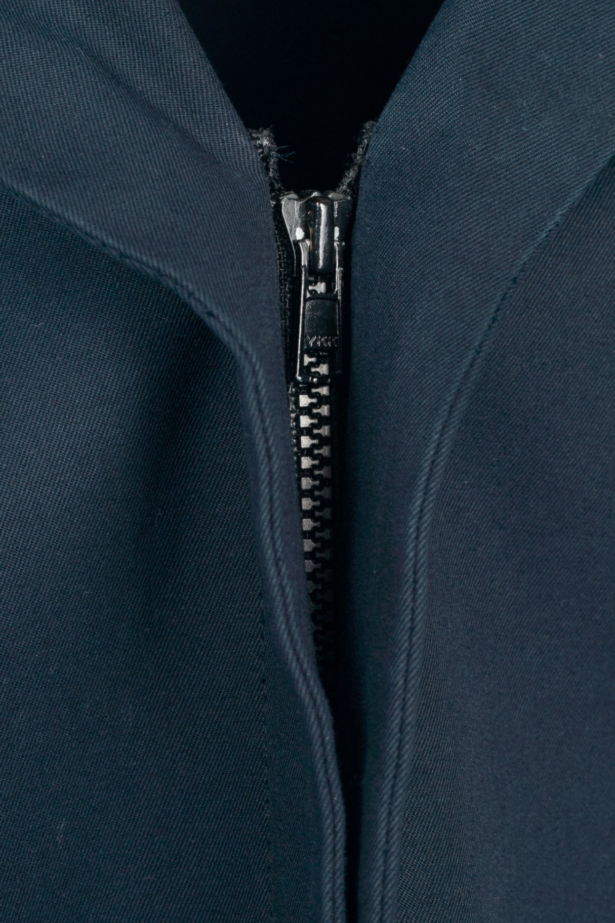 Yohji Yamamoto +NOIR Navy Cotton Ruffle-Pocket Coat