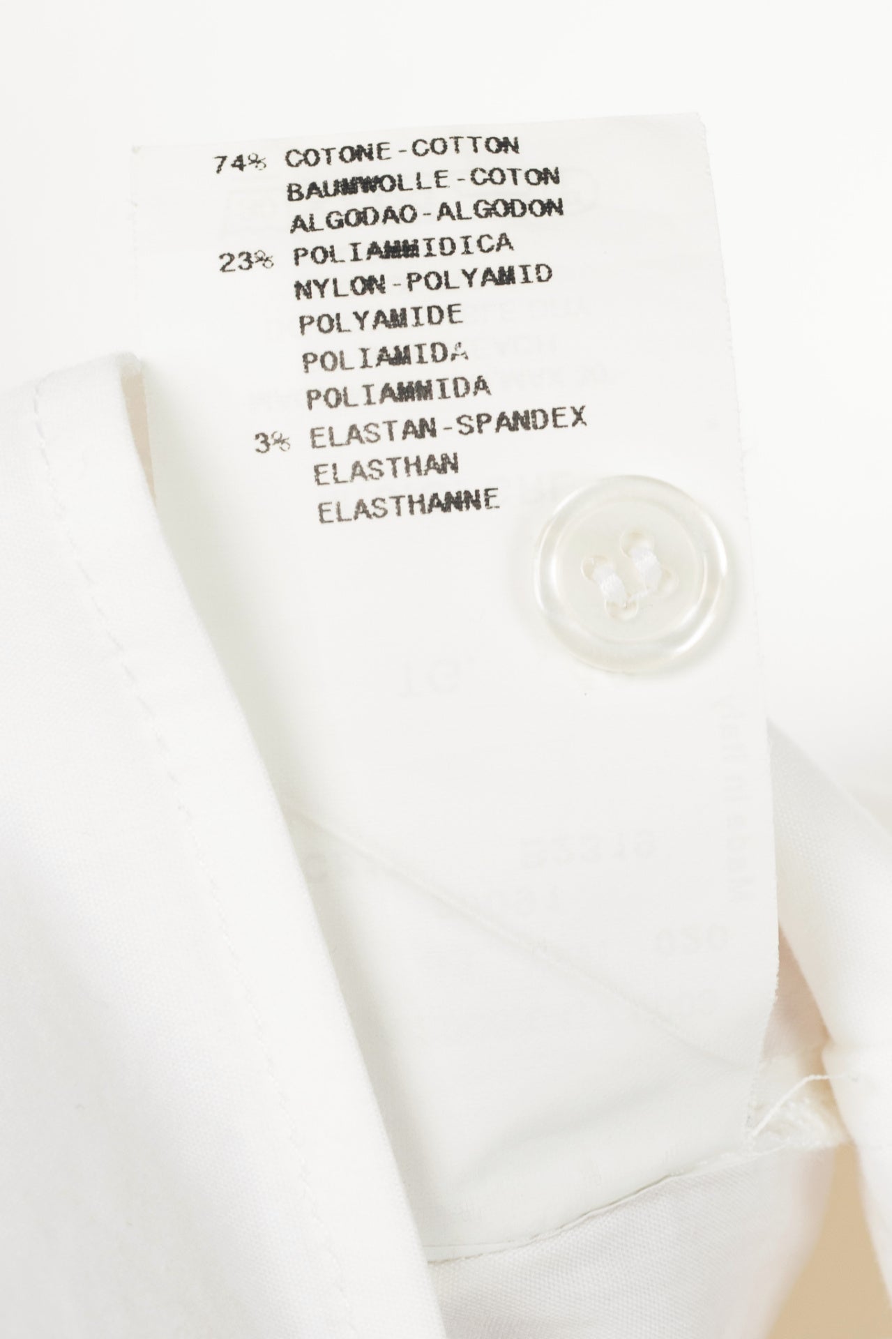 Emporio Armani SS09 White Cotton Red-Satin-Trim Buttoned Shirt
