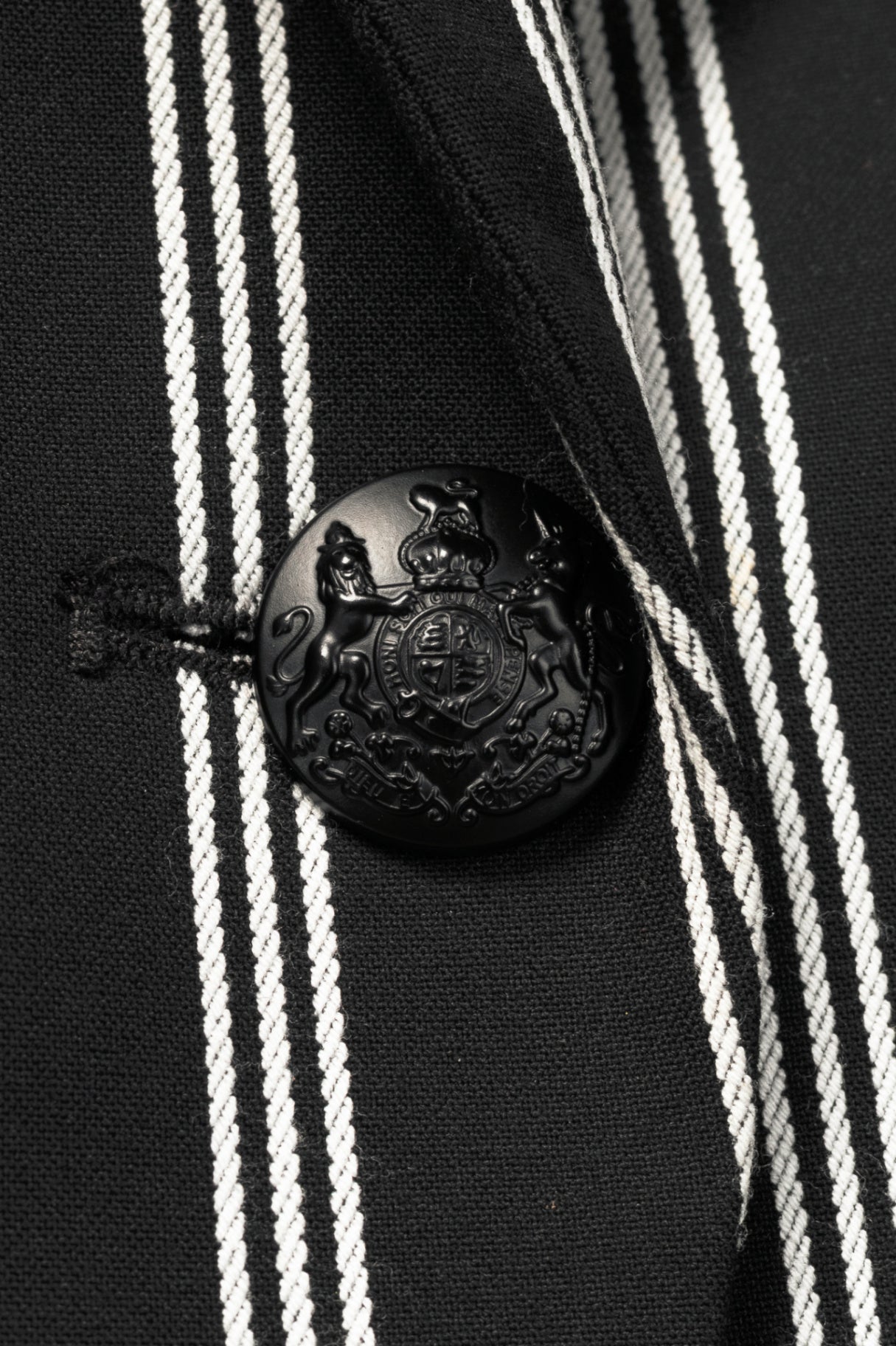 Veronica Beard Petra Black & White Striped Button Blazer