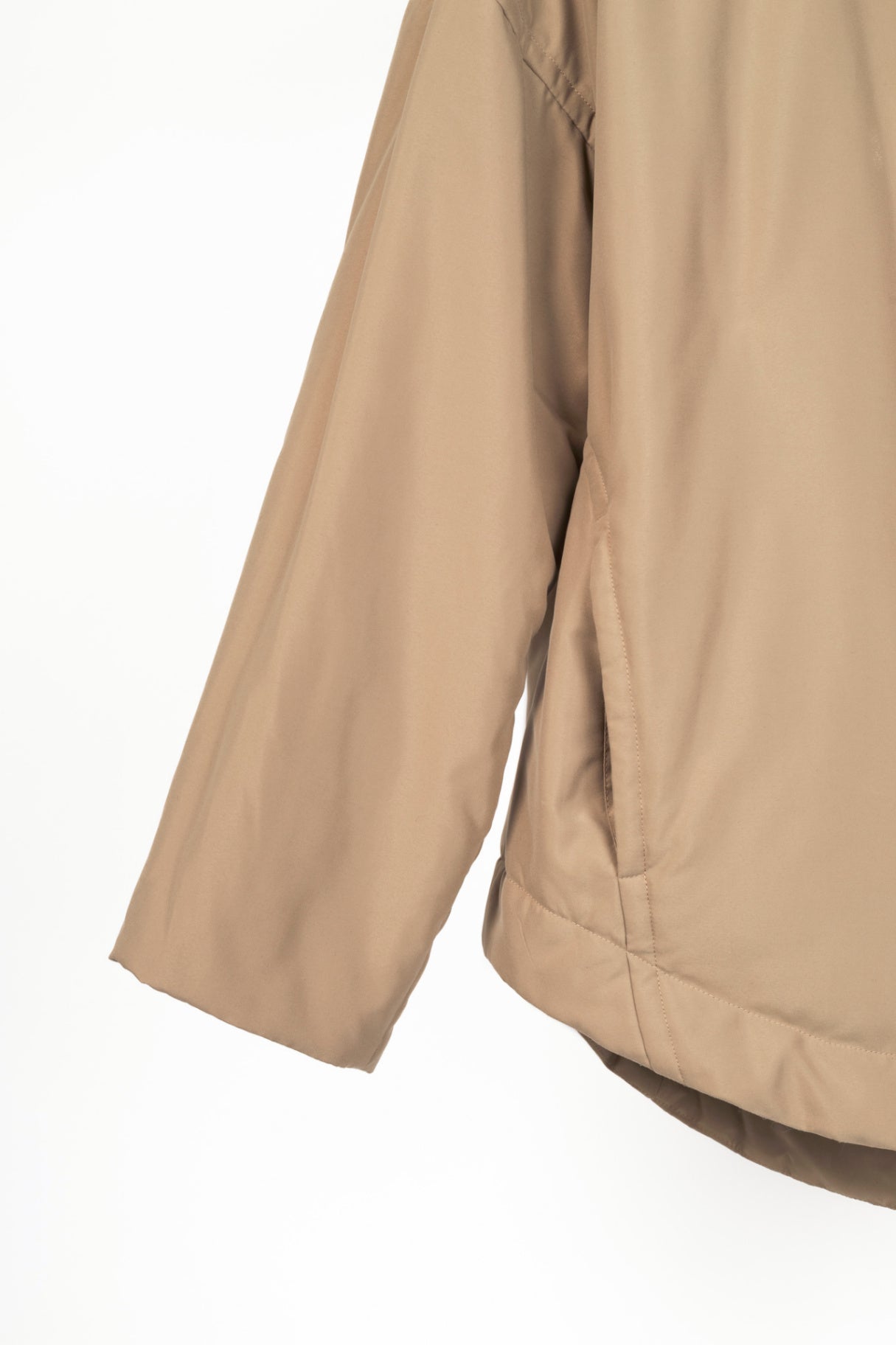 Tibi Clyde Tan Padding Shirt Jacket