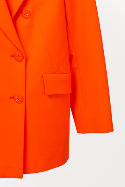 Dorothee Schumacher Emotional Essence Spiced Orange Double Breasted Jacket