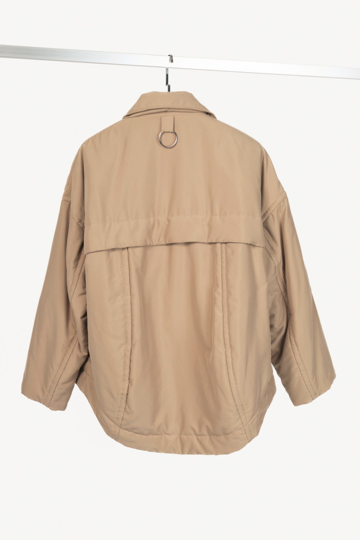 Tibi Clyde Tan Padding Shirt Jacket