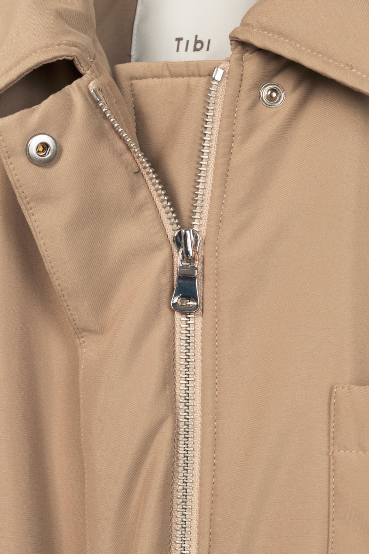 Tibi Clyde Tan Padding Shirt Jacket