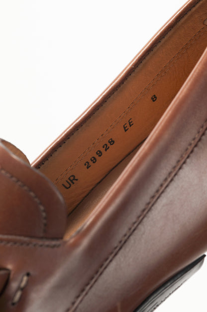 Salvatore Ferragamo Brown Leather Gancini Ornament Drivers