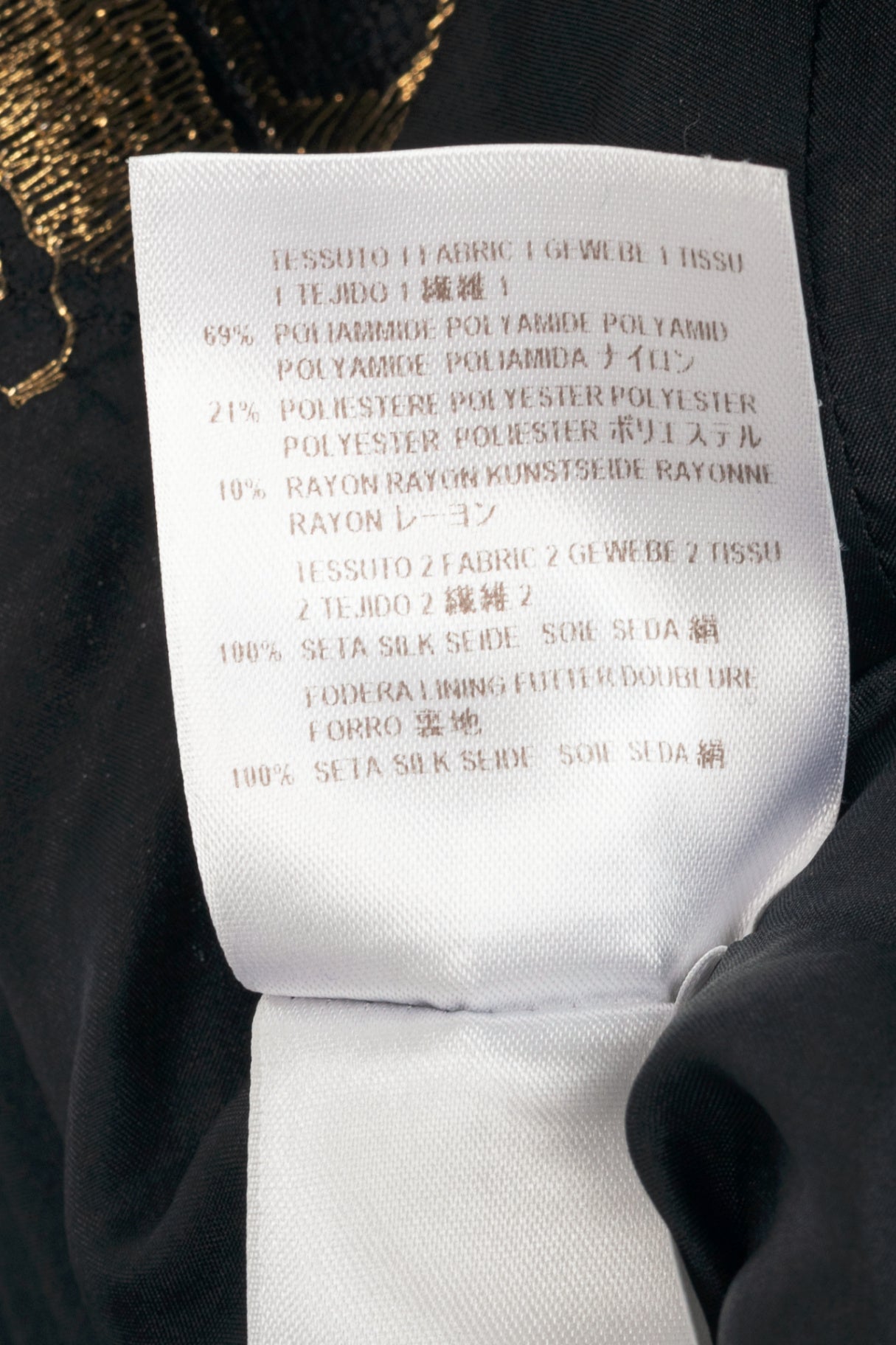 Alexander McQueen SS13 Runway Black & Gold Metallic-Lace Blazer