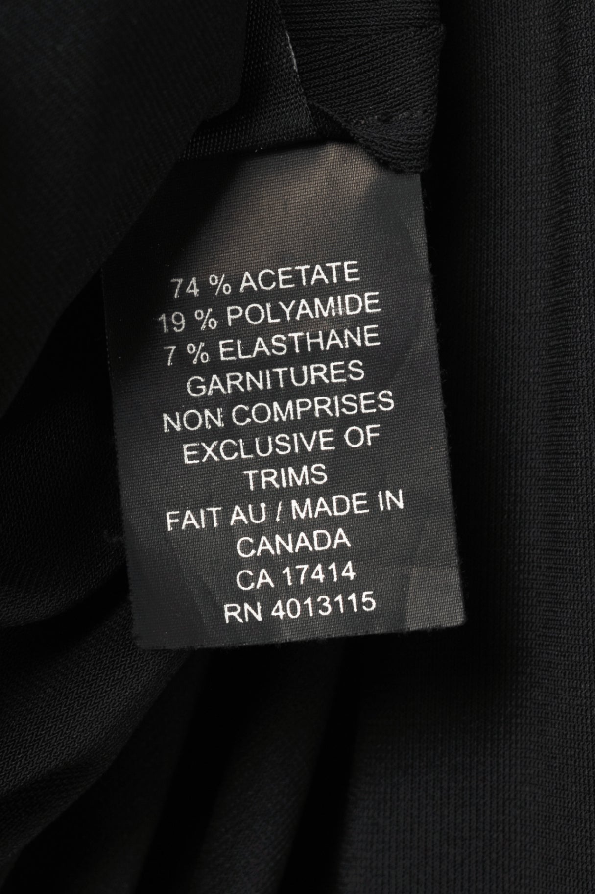 Marie Saint Pierre Ciarah2 Black Acetate Jersey Long-Sleeve Tunic