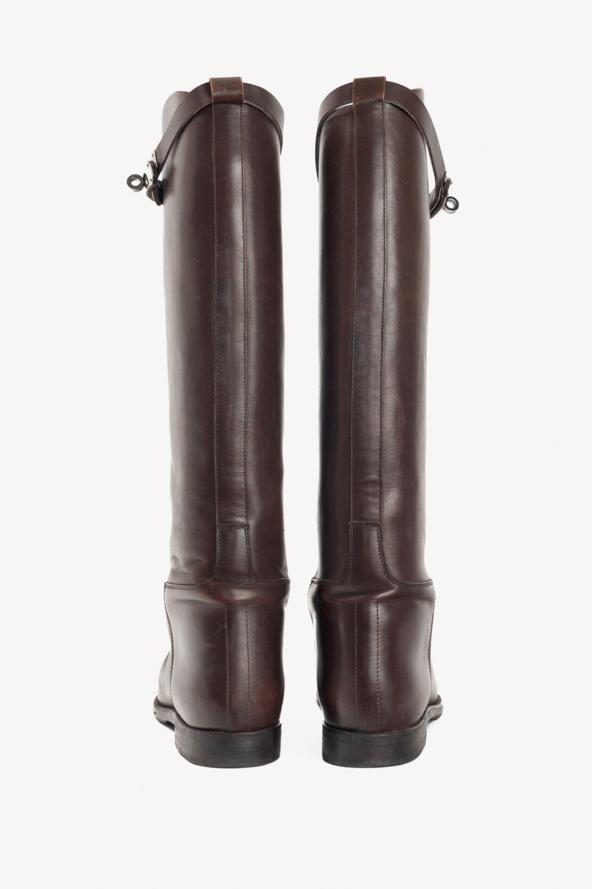 Hermes Jumping Brown Box Calfskin Riding Boots