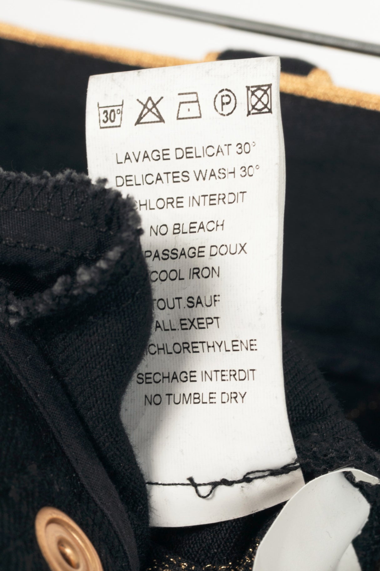Balmain Black Embroidered Piped Riding-Style Jeans