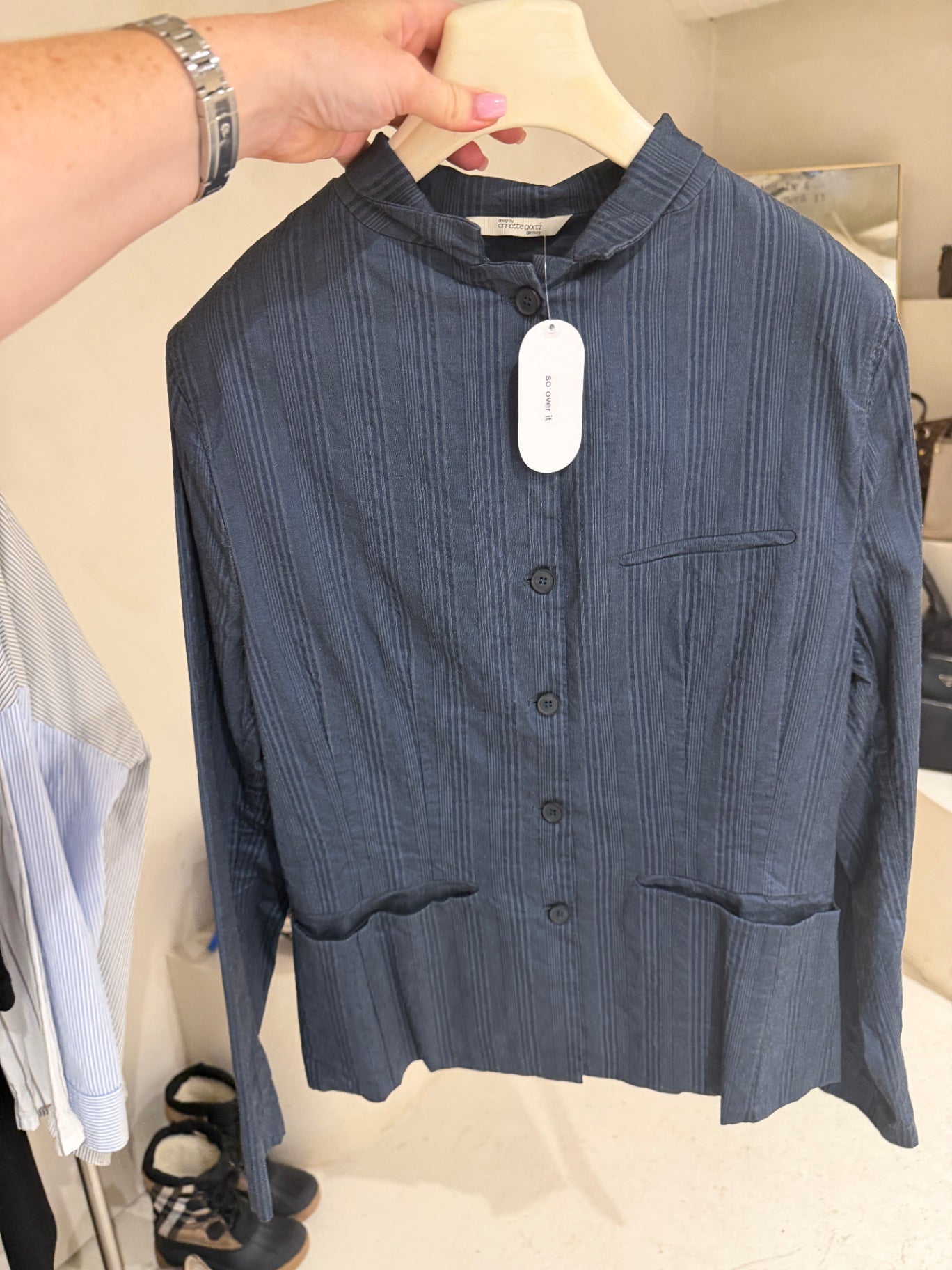 Slate Grey Button Up Jacket