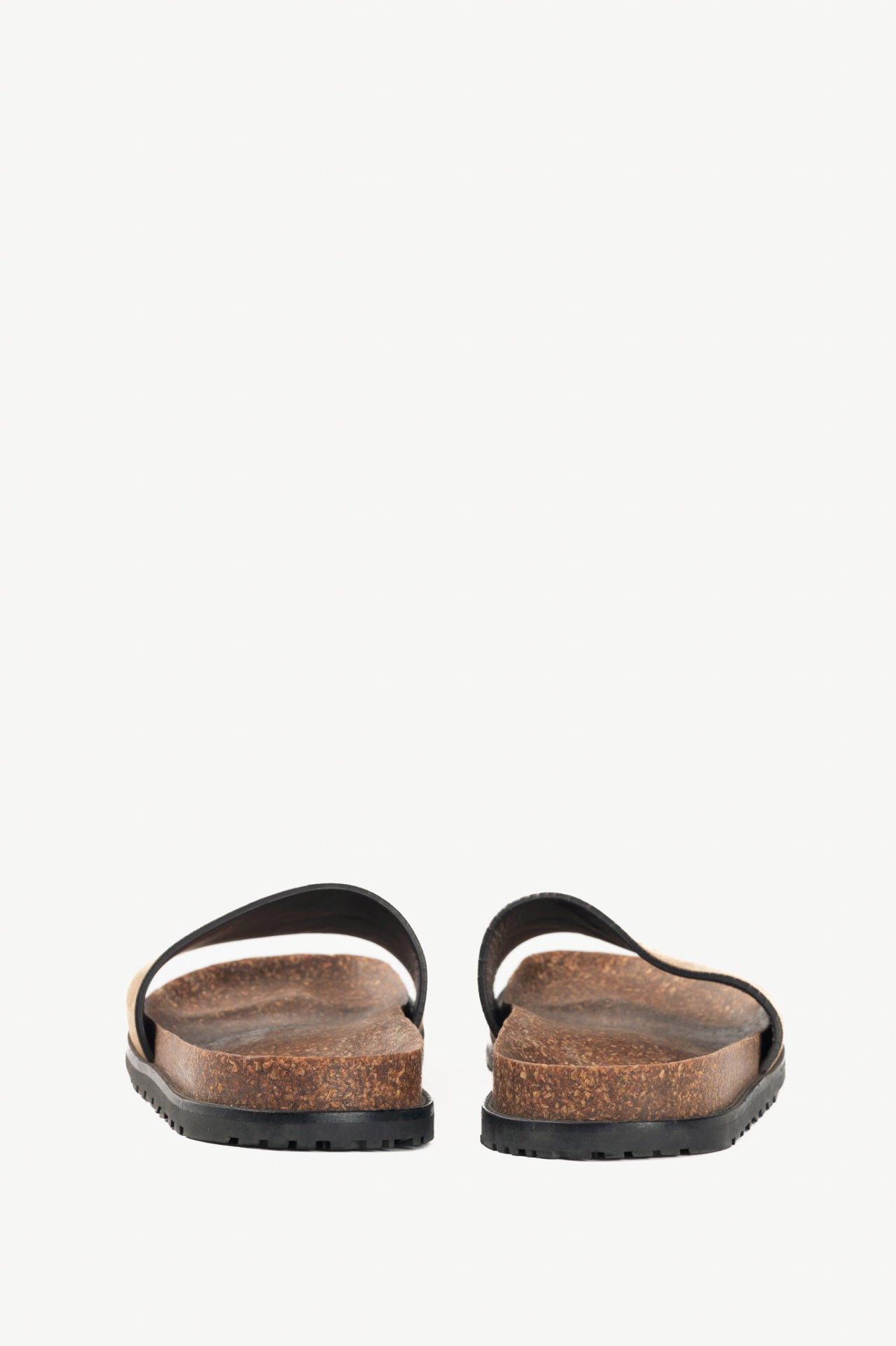 Saint Laurent Joan Mist Otterproof-Suede YSL Slide Sandals
