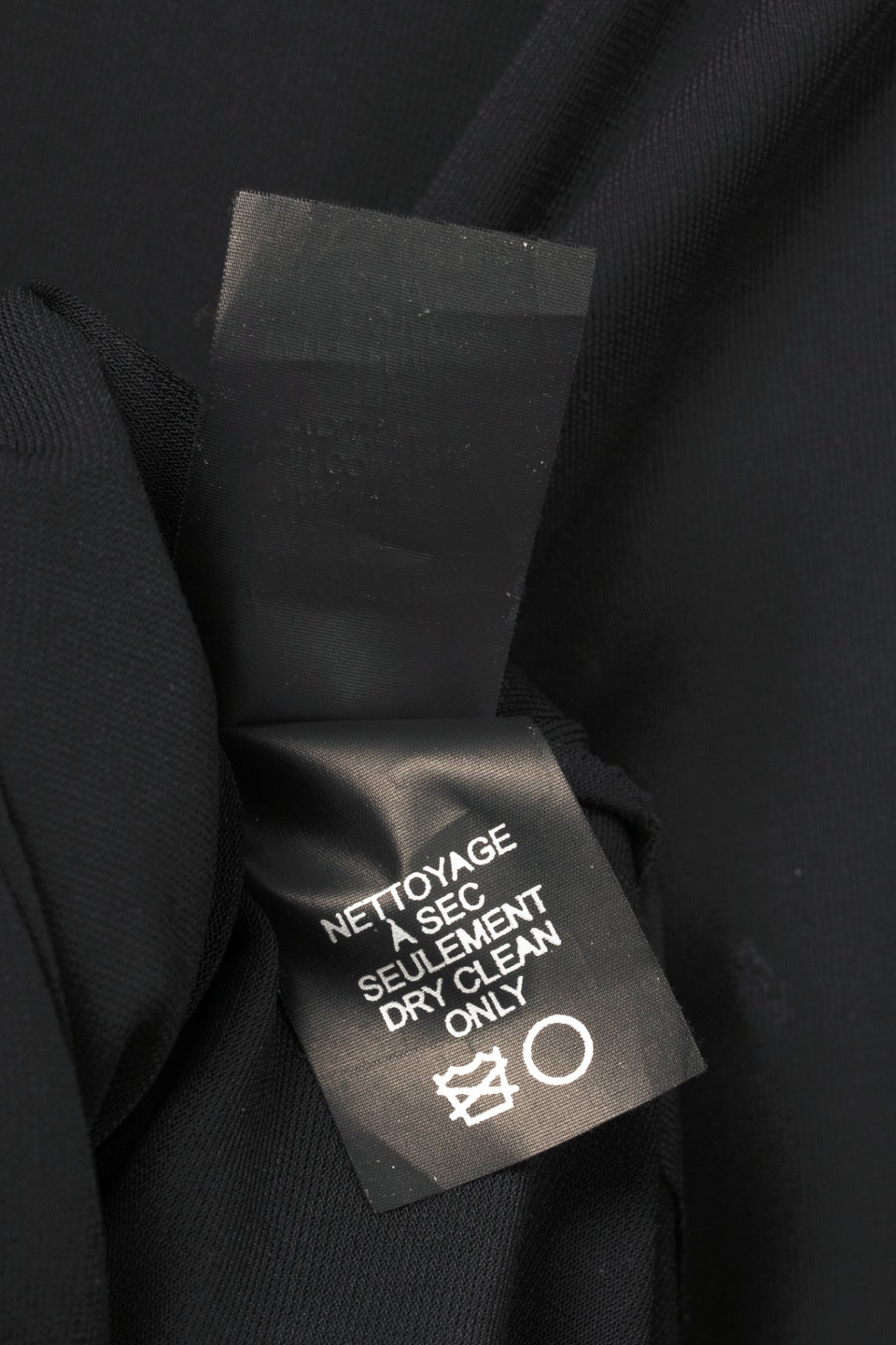 Marie Saint Pierre Ciarah2 Black Acetate Jersey Long-Sleeve Tunic