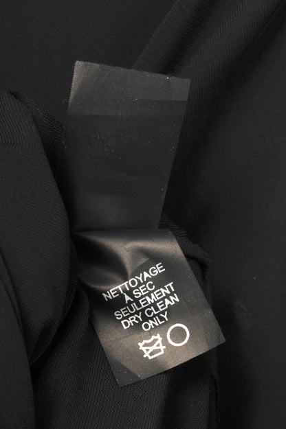 Marie Saint Pierre Ciarah2 Black Acetate Jersey Long-Sleeve Tunic