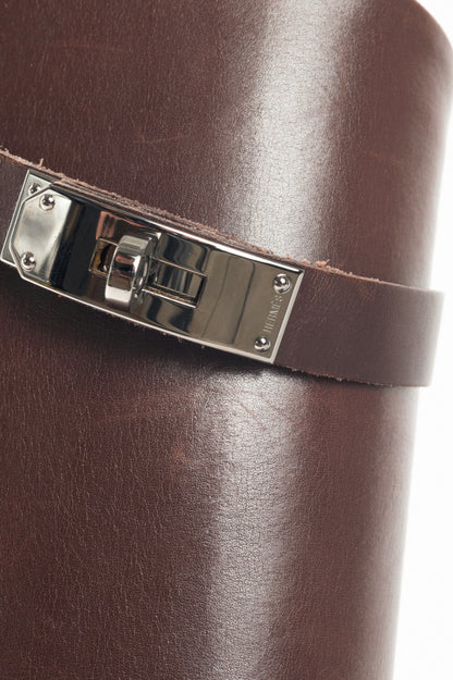 Hermes Jumping Brown Box Calfskin Riding Boots