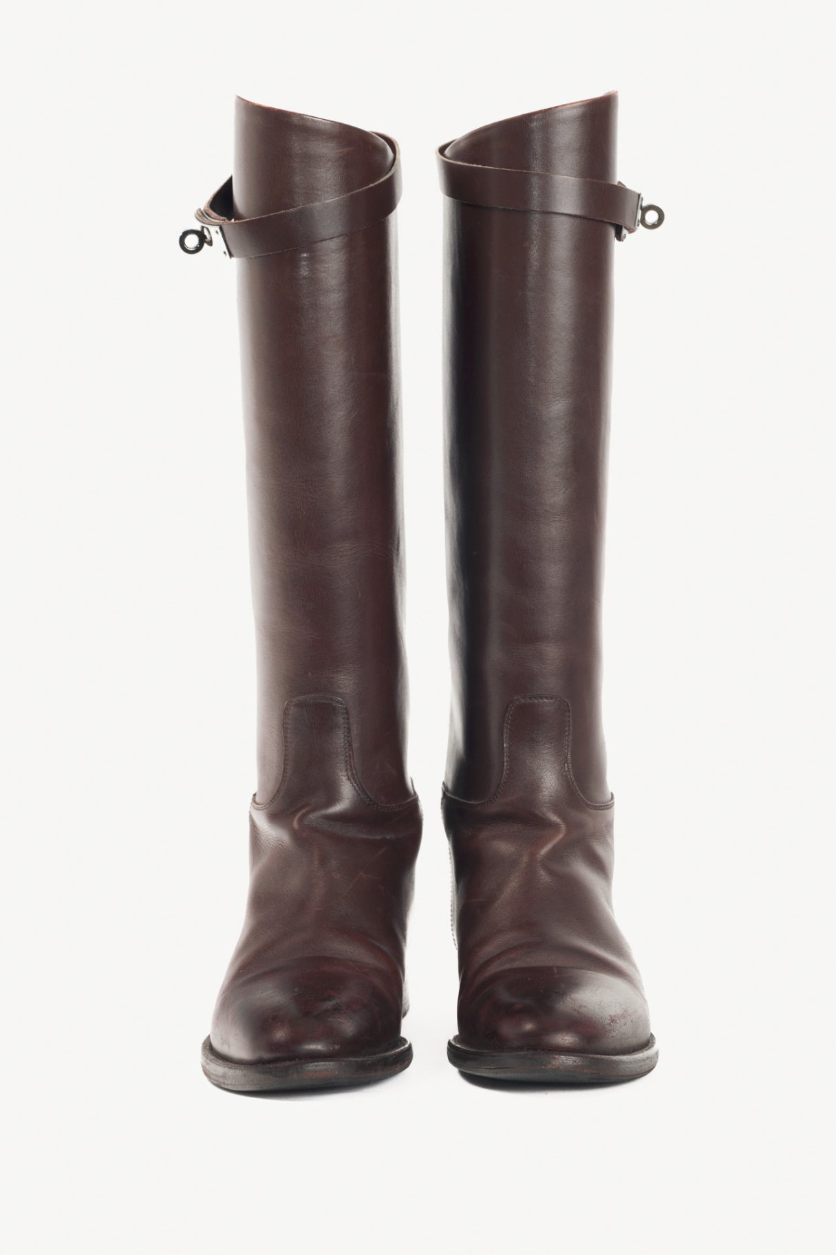 Hermes Jumping Brown Box Calfskin Riding Boots