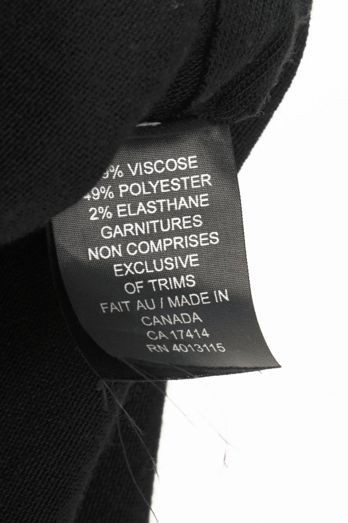 Marie Saint Pierre Black Jersey Zip-Front Mesh-Hem Tunic
