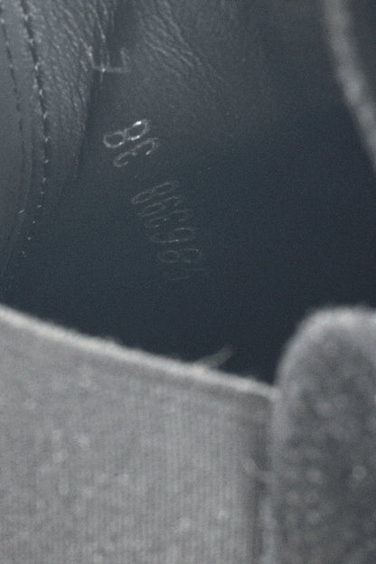 Alexander McQueen Hybrid Black Suede Chelsea Ankle Boots