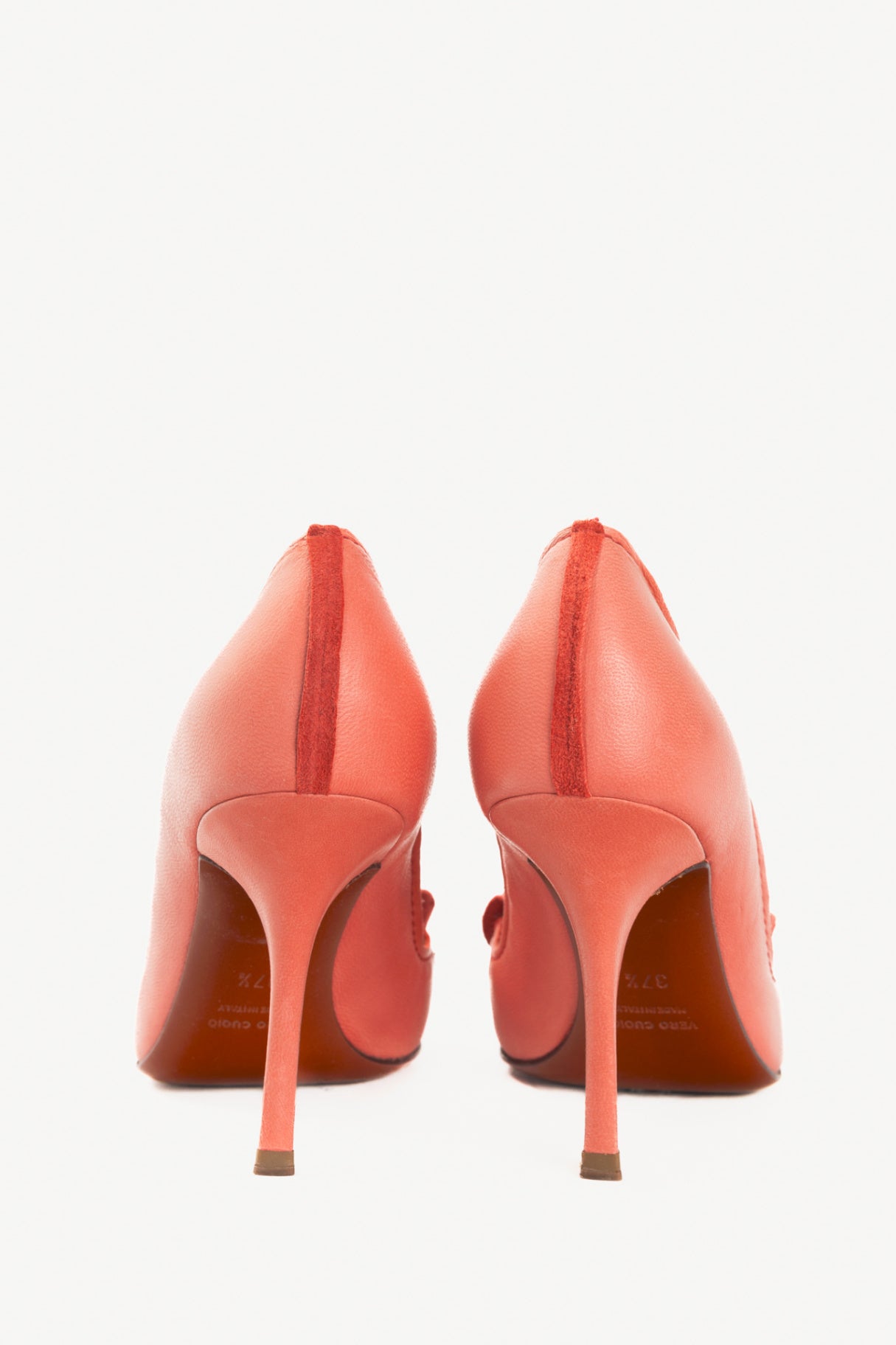 Lanvin SS11 Corail Lambskin Leather Bow Pumps