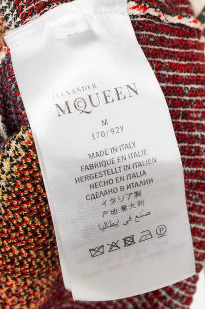 Alexander McQueen AW17 Cream Floral-Cross-Stitch Silk-Blend Sweater