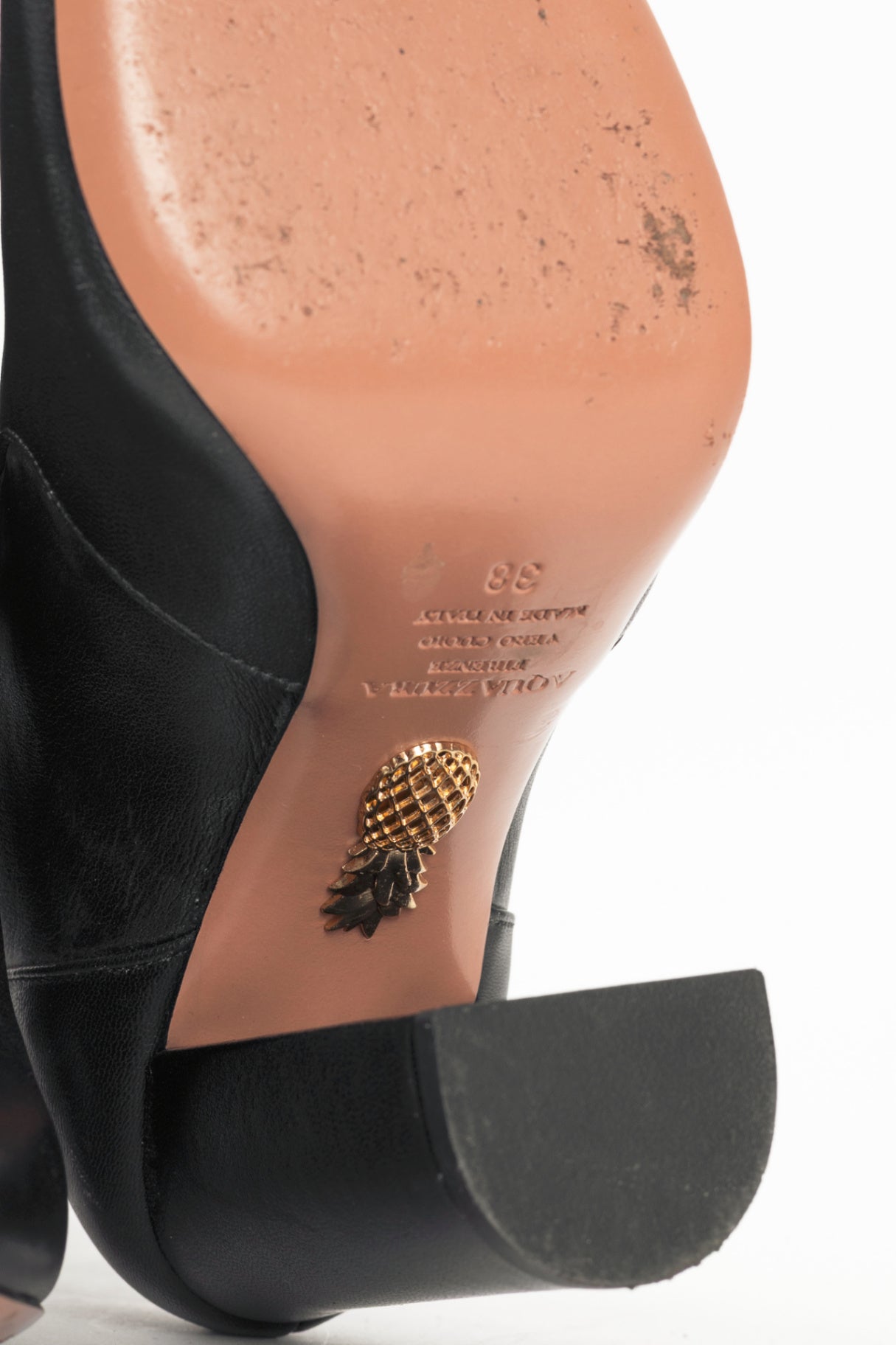 Aquazzura Thigh High 105 Black Stretch Nappa Leather Boots