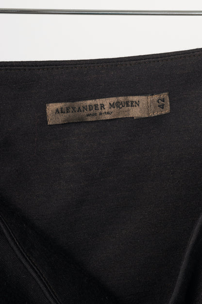 Alexander McQueen Black Silk & Wool-Blend Jersey Bubble Mini Skirt