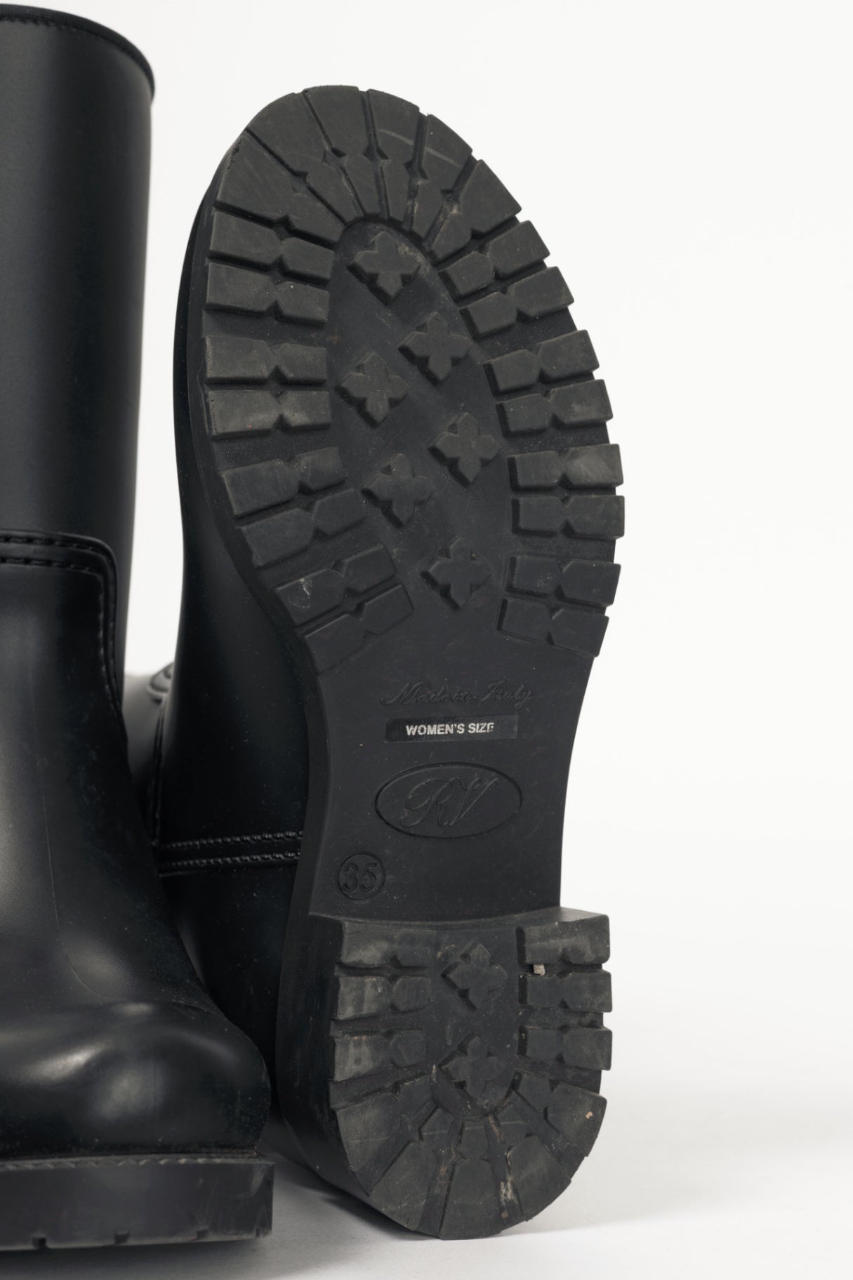 Roger Vivier Tempête Viv Black Rubber Strass-Embellished Rain Boots