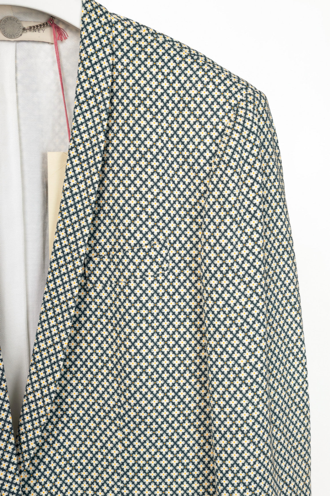 Stella McCartney SS12 Runway Elliot Navy Geometric-Print Blazer