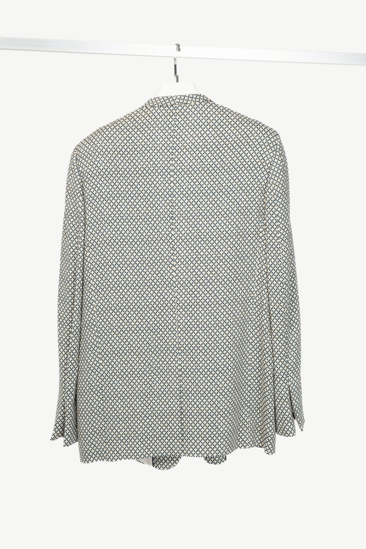 Stella McCartney SS12 Runway Elliot Navy Geometric-Print Blazer