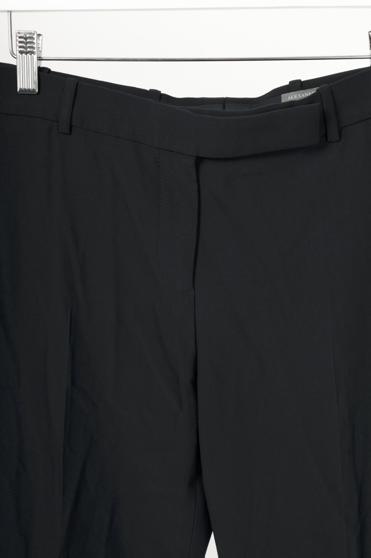 Alexander McQueen Black Crepe Flared Trousers