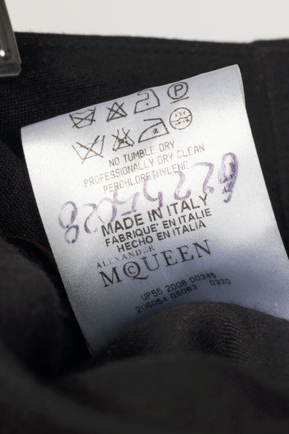 Alexander McQueen Black Silk & Wool-Blend Jersey Bubble Mini Skirt