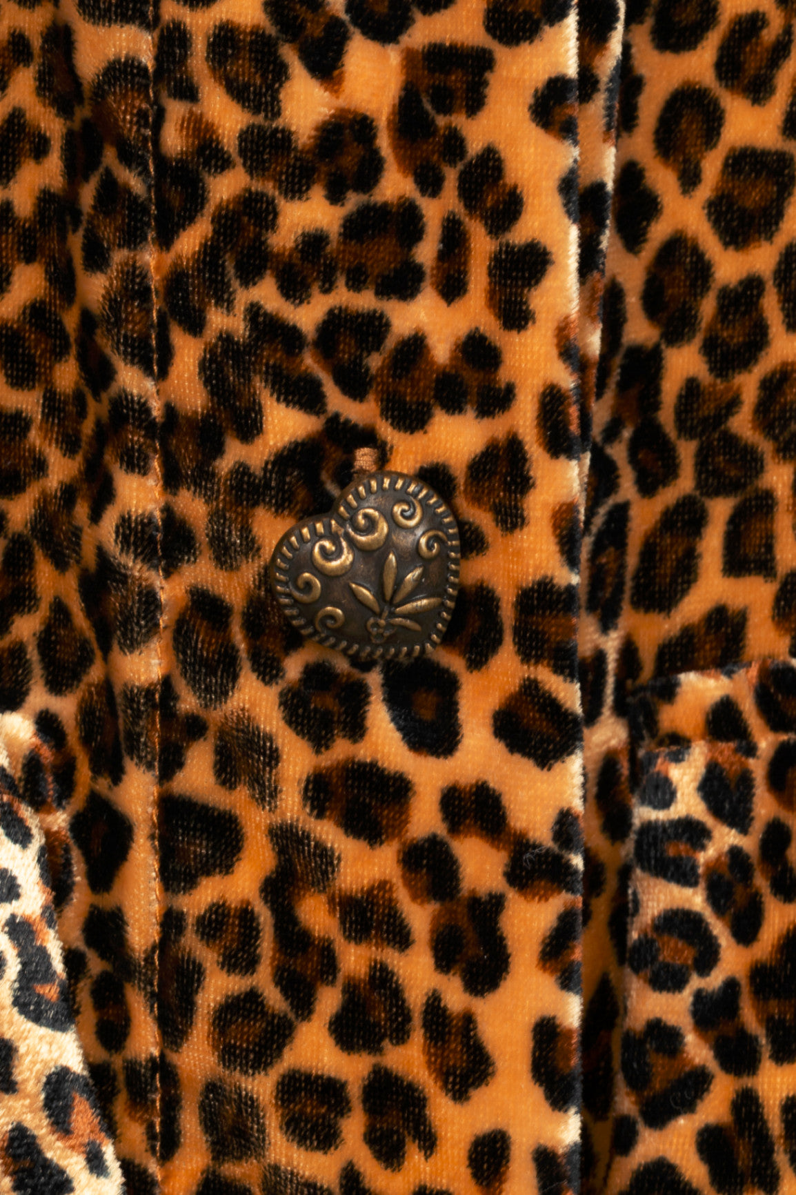 The Kooples Leopard Velvet Oversized Shirt Jacket