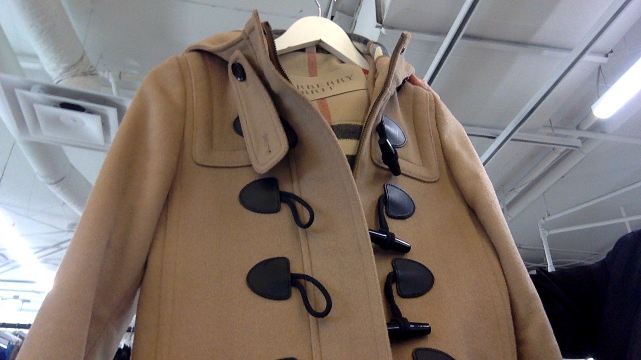 Burberry Tan Wool Duffle Coat