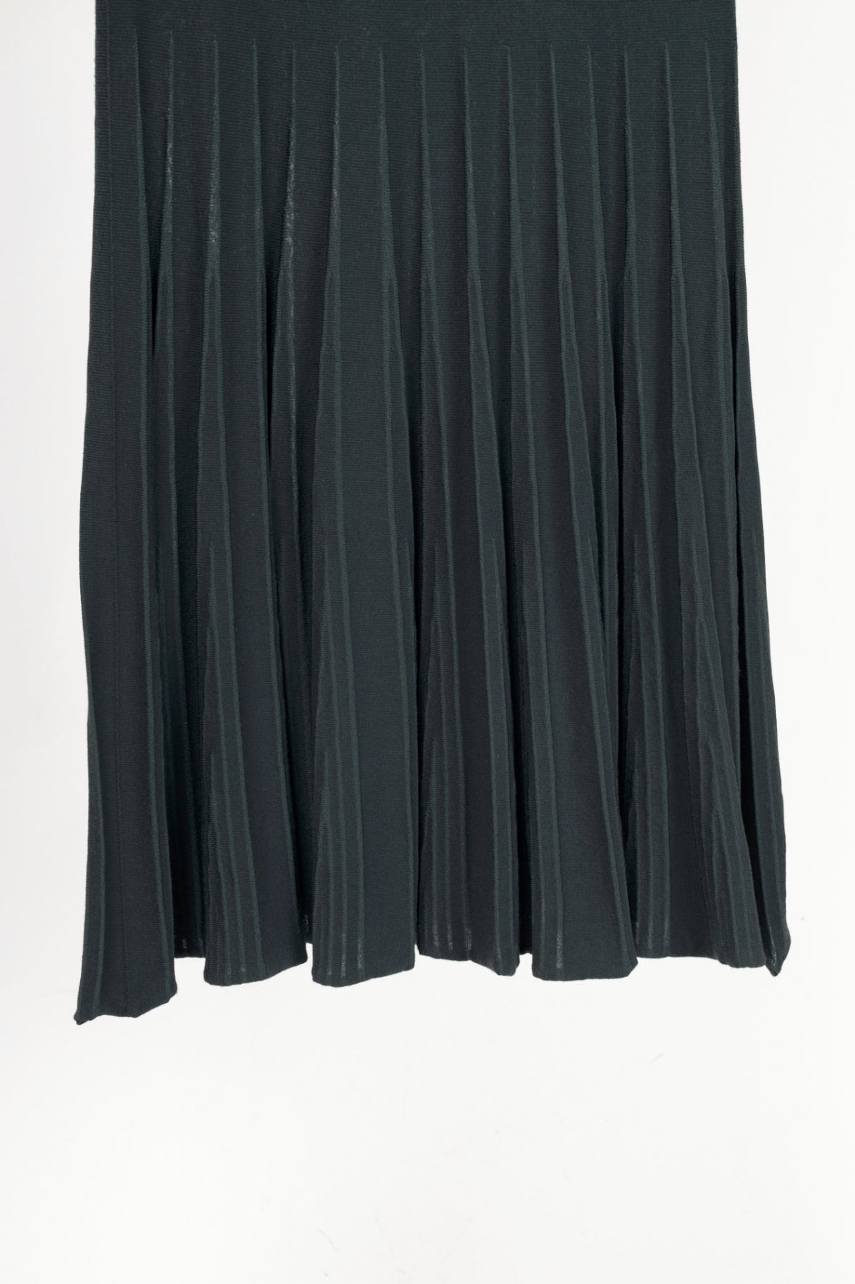 Armani Collezioni Grey Viscose-Knit Flared Dress