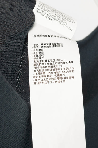 Armani Collezioni Grey Viscose-Knit Flared Dress